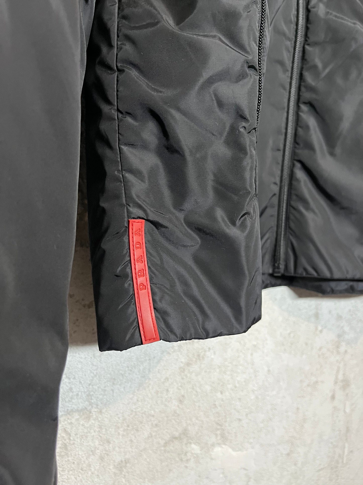 Prada 90s nylon jacket red label detail - XL