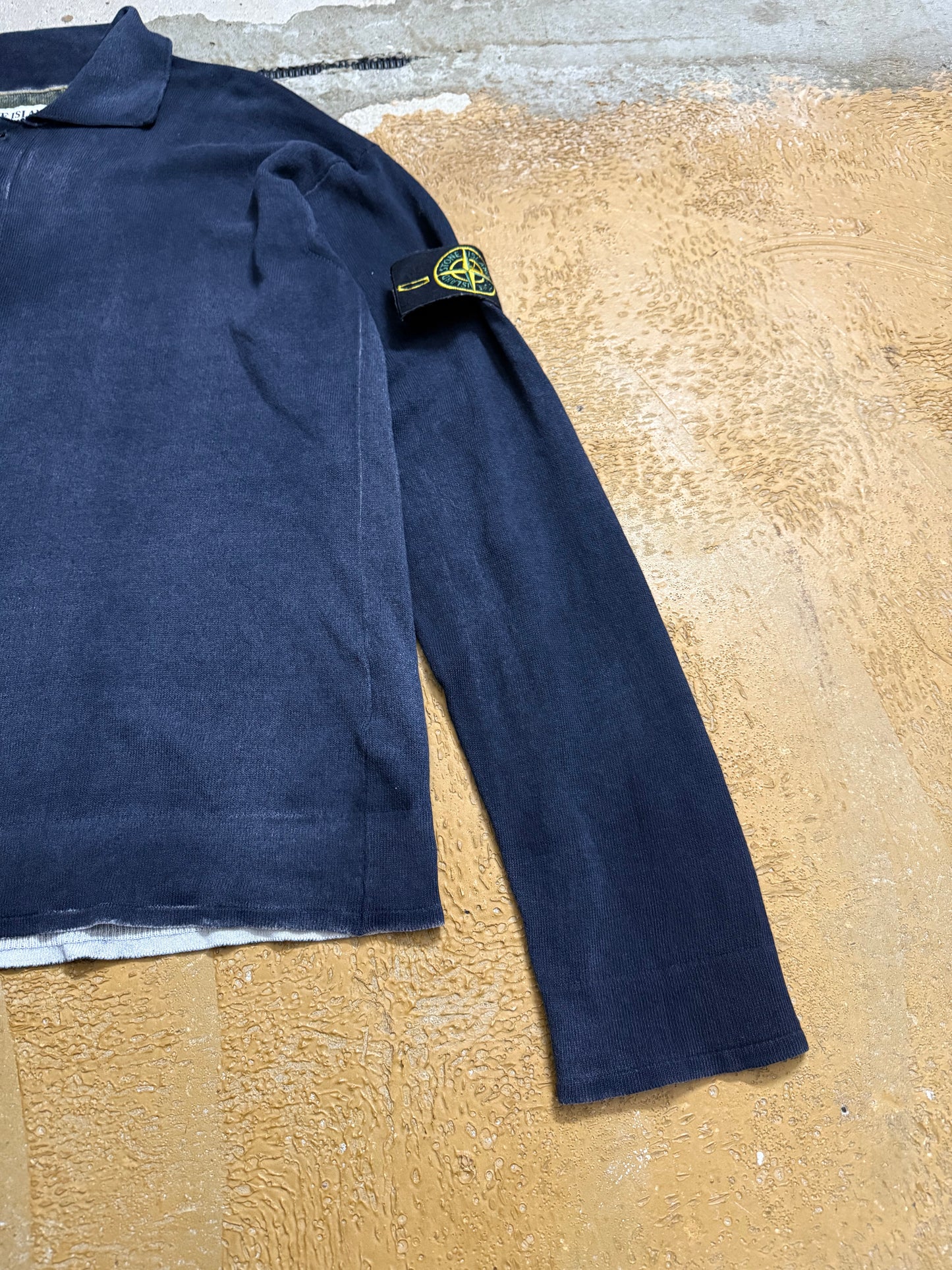 Stone Island vintage knit polo shirt - M